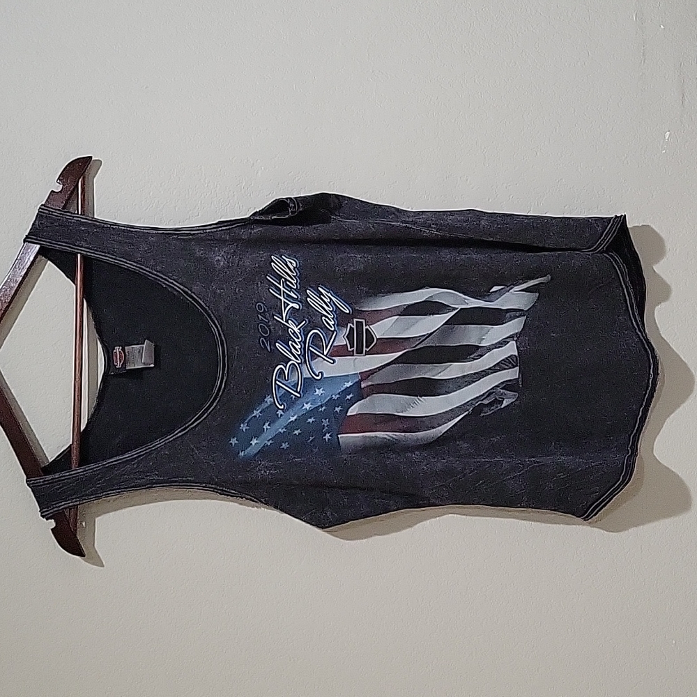 Harley-Davidson Black Sleeveless T-shirt Size Medium